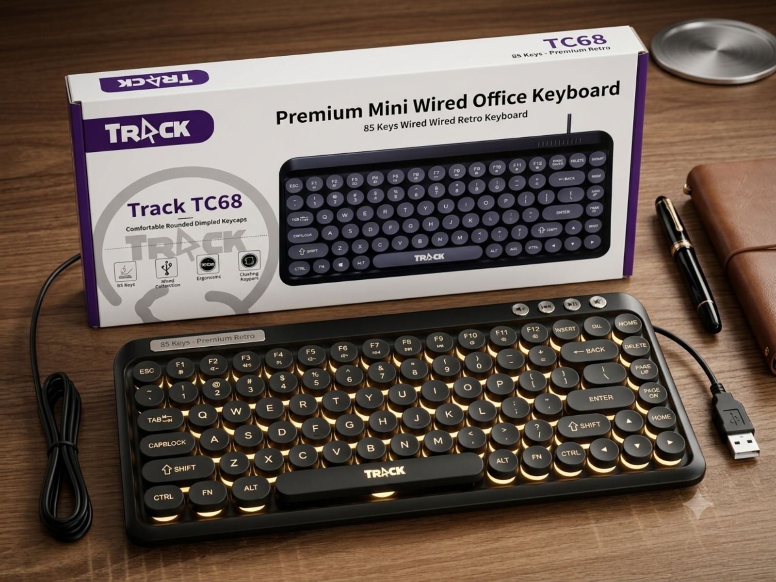 Premium Mini Wired Office Keyboard