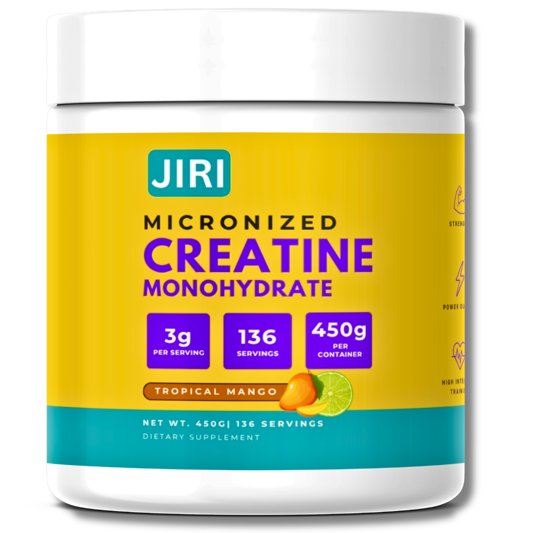 Jiri Nutrition Micronized Creatine Monohydrate 450g, Tropical Mango