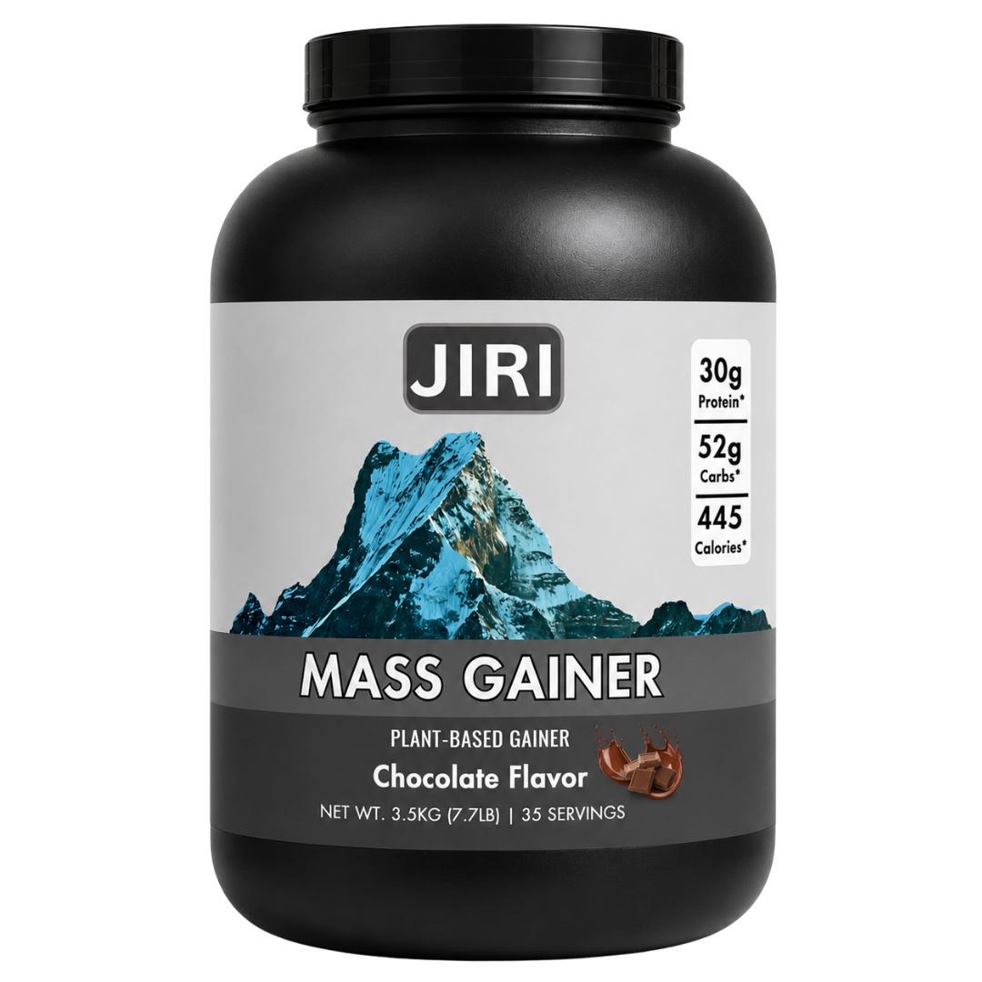 Jiri Nutrition Premium Plant-Based Lean Mass Gainer Chocolate Flavor 3.5kg - Muscle Growth Formula