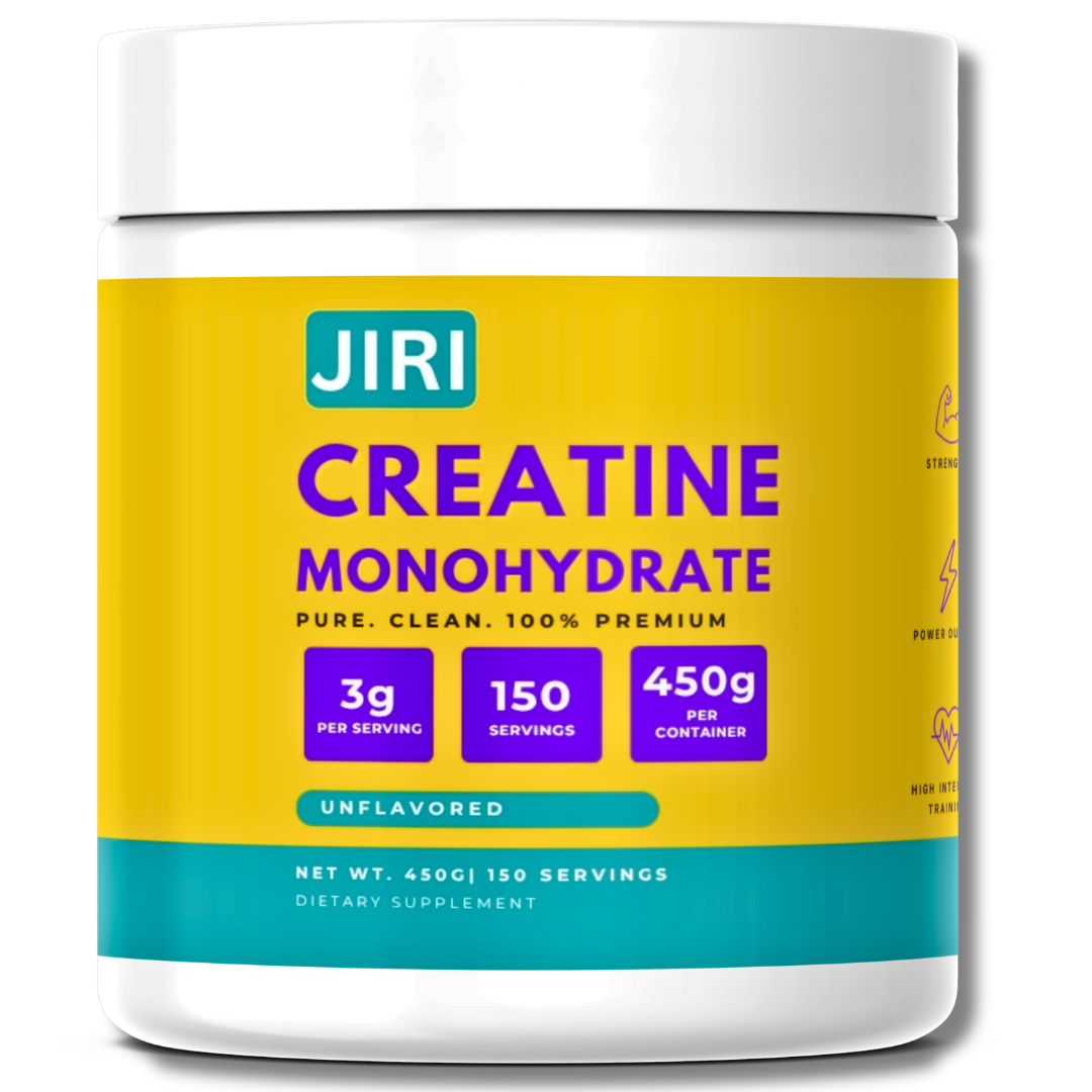 Jiri Nutrition Pure Creatine Monohydrate Powder 450, Unflavored