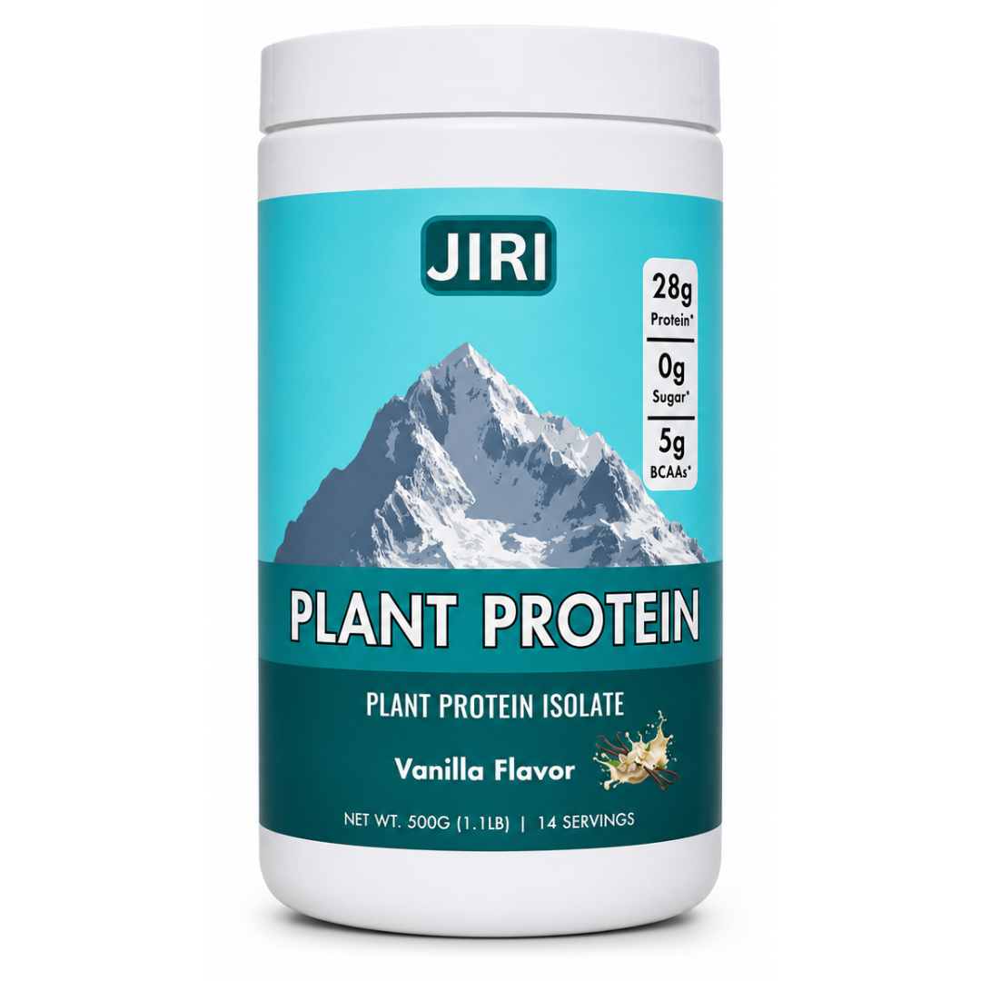 Jiri Nutrition Zero Sugar Plant Protein 500g - Vanilla Flavor